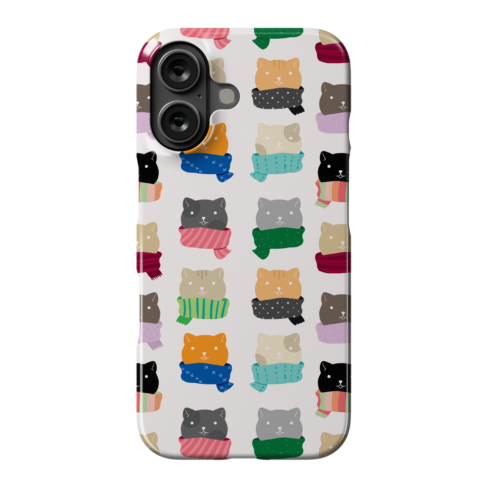 Cats In Scarfs Pattern Phone Case